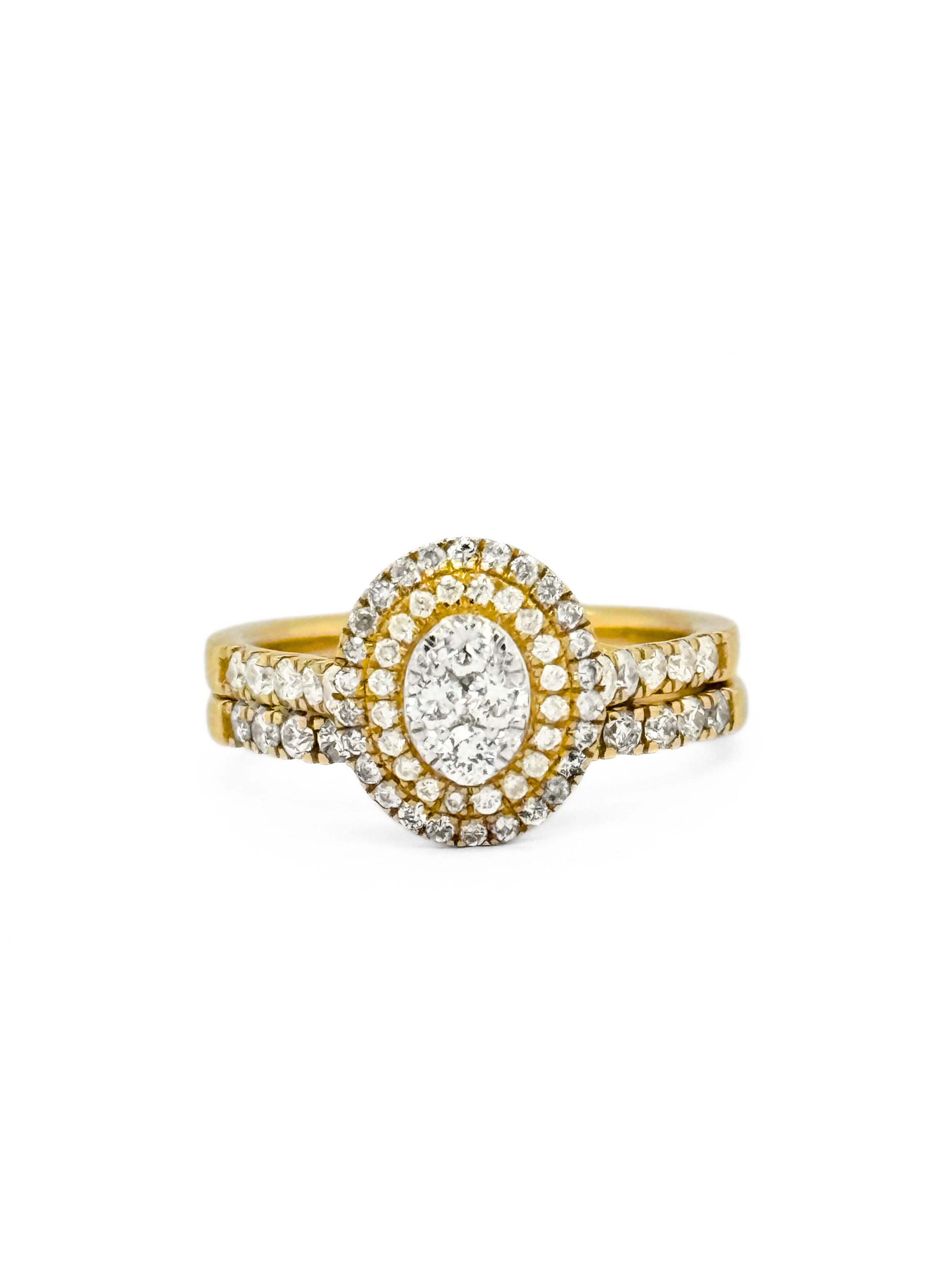 DUO-SET CLUSTER-RING-410428